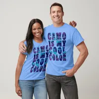 Blue Purple Camo Is My Cool Color Unisex T-Shirt