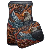 Majestic Eagle Car Art Car Floor Mat