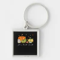 It’s Fall Y’all Halloween Pumpkin Autumn Leaves Th Keychain