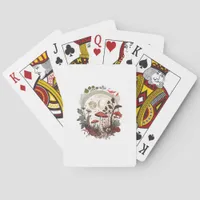 Aesthetic Goblincore And Cottagecore Mushroom Sere Poker Cards