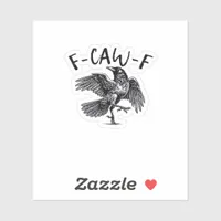 F Caw F Essential Classic Aesthetic Sticker