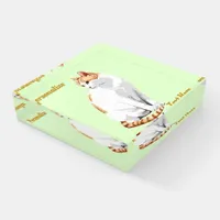 Orange and White Cat Personalized Paperweight