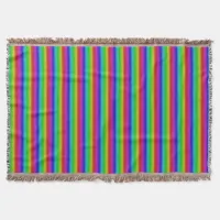 Multicolors in Stripes - 2 Throw Blanket