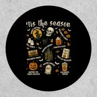 Tis Season Santa Hat Retro Vintage  Patch