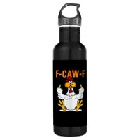 Funny F-Caw-F Fingers Chicken Stainless Steel Water Bottle