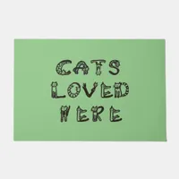 Door Mat - Cats Loved Here