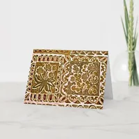 Old Floral Card