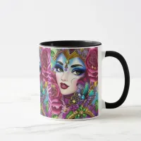 Elegant Gyspy with Roses Mug