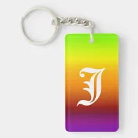 Spectrum of Horizontal Colors -3 Keychain