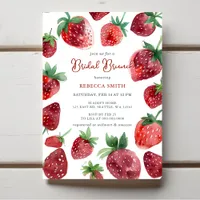 Strawberry Themed Bridal Brunch Party  Invitation