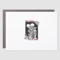 Till Death Do Us Part Wedding Skeleton Couple Vale Car Magnet