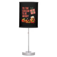 Tis The Season To Merry Aesthetic Unique Table Lamp