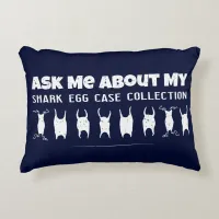 Shark Egg Case Collecting Accent Pillow