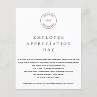 Budget Employee Appreciation Day Logo Invite