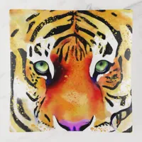 Capturing the Majesty: A Tiger's Gaze Trinket Tray