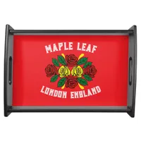 Canal Narrowboat Red Roses Serving Tray
