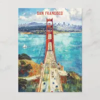 Travel to San Francisco USA Postcard