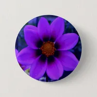 Purple Flower at Dusk Button