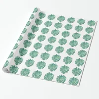 Tropical Botanical Leaf Wrapping Paper