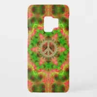 Fluro Hexagon Gold Peace Sign Galaxy S3 Case