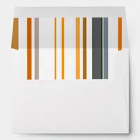 Orange black white Stripes Envelope