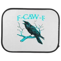 Crow F-Caw-F Funny Bird Retro Design Creative Styl Car Floor Mat