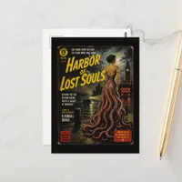 Harbour of Lost Souls Faux Horror Book Cover Postcard