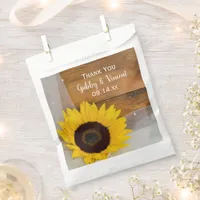 Yellow Sunflower Veil Country Wedding Thank You Favor Bag