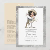 This Wife is a Showgirl Bachelorette Weekend Invitation