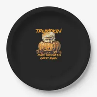 Trumpkin Make Halloween Great Again – Spooky Autum Paper Plates