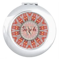 Inner Fire Mandala Monogram Compact Mirror