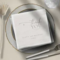 Chic Neutrals Wedding White Powder ID1020 Paper Dinner Napkins