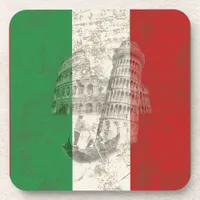 Flag and Symbols of Italy ID157 Drink Coaster