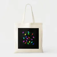 Christmas Lights -Let's Get Lit Lights- Merry & Br Tote Bag
