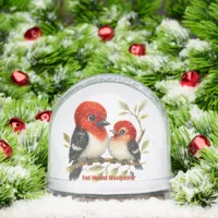 Feisty Red-headed Woodpecker Snow Globes