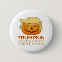 Trumpkin Halloween Funny Classic Button