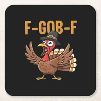 F-GOB-F Classic Vintage Style Square Paper Coaster