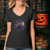 Happy Halloween Purple Witch Birthday  T-Shirt