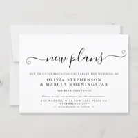 Postponed Event Announcement New Plans