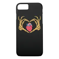 Skeleton Hand Heart Anatomy Cardiac Cvicu Nurse iPhone 8/7 Case