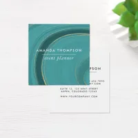 Turquoise and Gold Agate