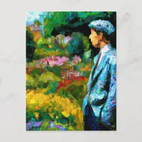 Man in The Garden Postcard