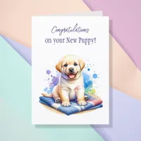 Congratulations on your New Puppy! Card