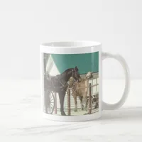 Kalona Amish Horses Coffee Mug