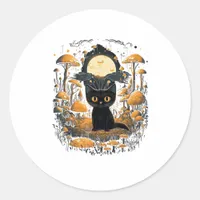 Aesthetic Goblincore And Cottagecore Under Mushroo Classic Round Sticker