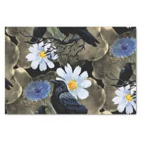 Watercolor Flowers Floral Raven Botanicals Tissue Paper