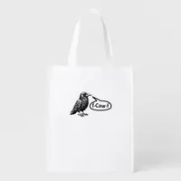 F-Caw-F Funny Crow Raven Pun F-Off Subtle F-Bomb Grocery Bag
