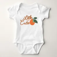 Little Cutie Citrus Baby Bodysuit with Watercolor 