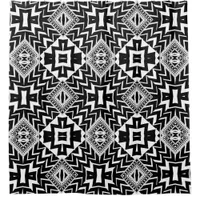 Funky Tribal Chevron Pattern Shower Curtain