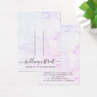 Pink Ombre Marble Hair Clip Jewelry Display Card